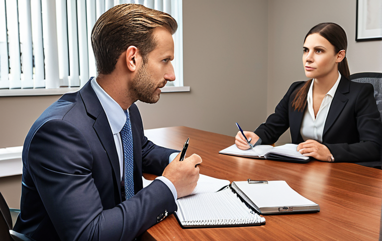 **

"Financial advisor attentively listening to a client, taking notes, demonstrating empathy and trust. Warm, inviting office setting. Focus on building relationships and understanding client needs. Professional attire, friendly demeanor."

**