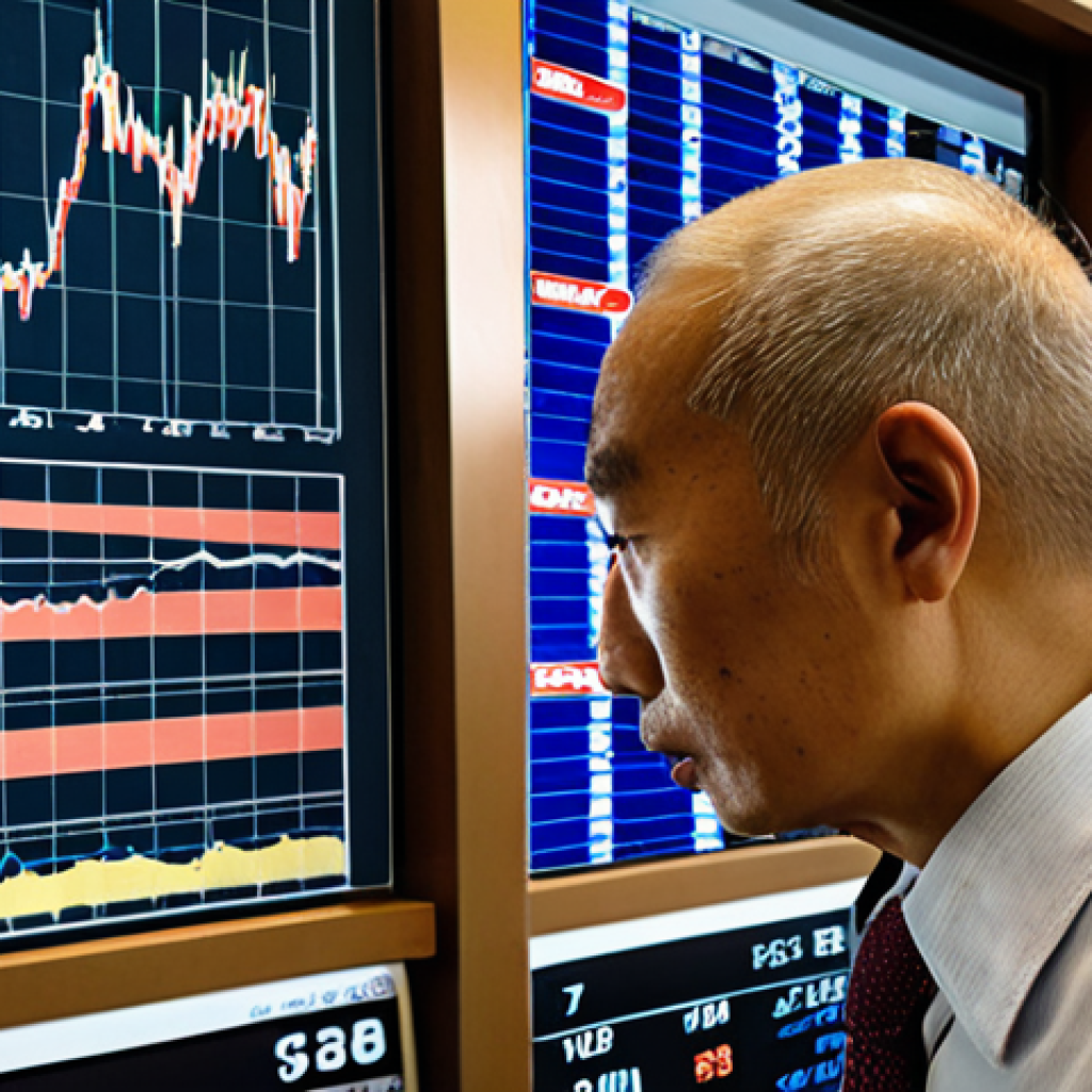 **Prompt 1: Seasoned Market Navigator**
A highly experienced Japanese asset manager, a veteran in their field, demonstrates profound market insight. They are engaged in deep, strategic thought, calmly analyzing complex financial data and trends. The background subtly features abstract representations of global financial markets and charts, conveying the dynamic nature of market tides (潮目). The atmosphere is one of wisdom, experience, and decisive leadership amidst uncertainty. Professional and confident, highlighting the ability to interpret and act on market nuances.